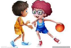 篮球漫画图片,热血青春，球场风云